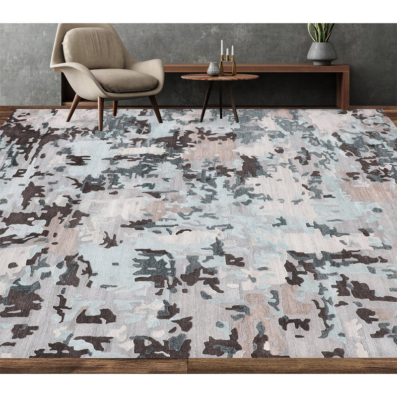 Abstract Area Rug, Runner 2'7" x 10'