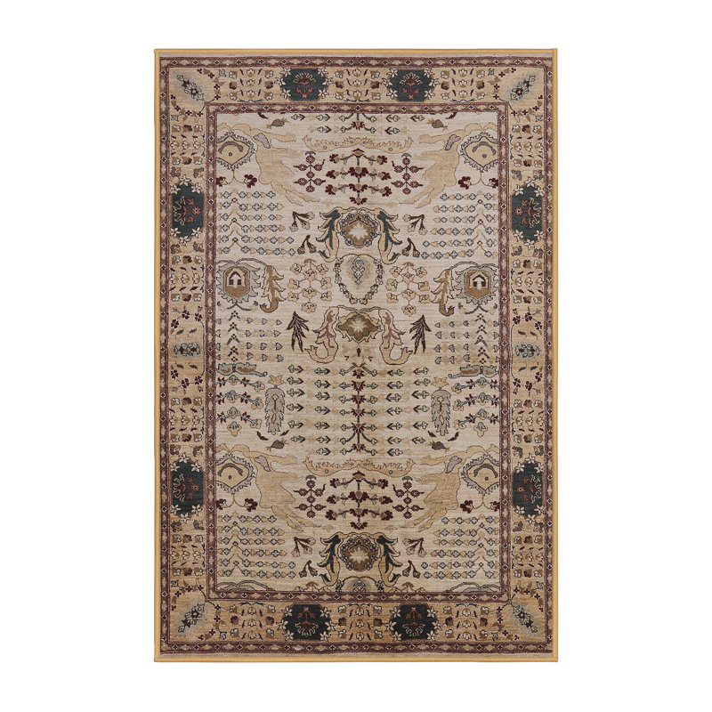 Tapis oriental beige / brun Harriston, Rectangle 8 pi x 12 pi