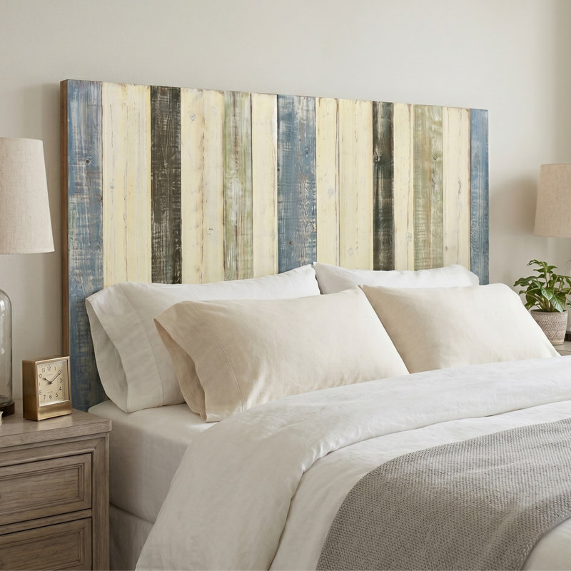 Davel Solid Wood Headboard, Full / Double, Antique White