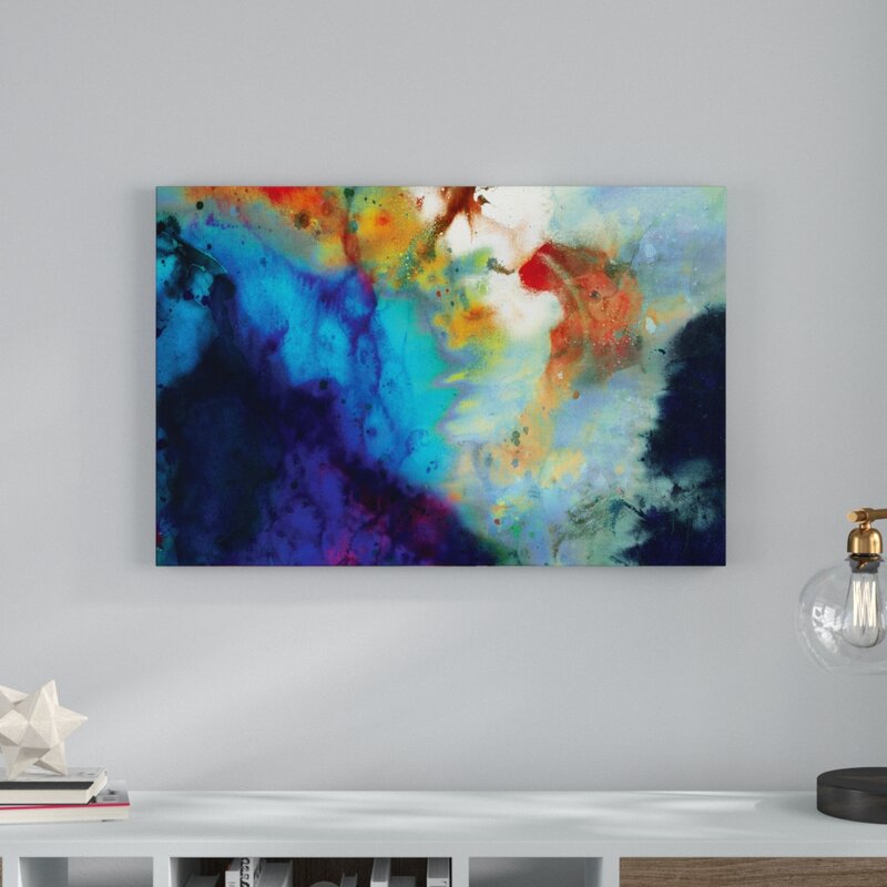 Ivy Bronx Colorful Abstract On Canvas Print & Reviews | Wayfair