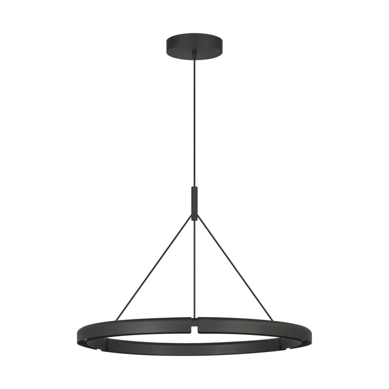 Cloak 1 - Light LED Pendant, 22.2" H x 30.4" W x 30.4" D, Black