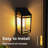 Alonie Outdoor Solar LED Wall Lantern-1116860496-1116860511
