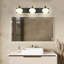 Luminaire pour meuble-lavabo de salle de bain 3 lumières Schoonover