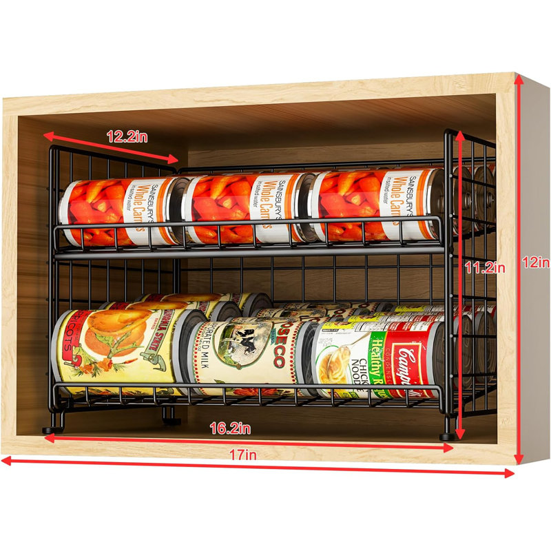 Ensemble de 2 boîtes de rangement empilables, rangement pour garde-manger, supports pour nourriture, distributeur multifonctionnel pour boissons gazeuses