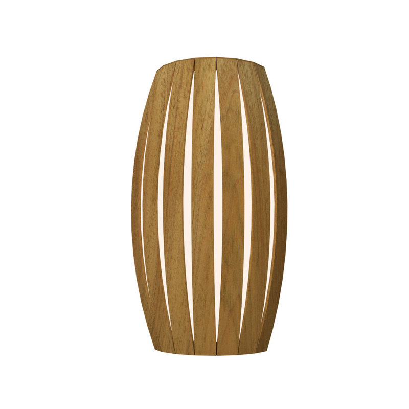Manufactured Wood LED Flush Mounted Sconce, Louro Freijo