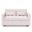 Canapé-lit pliable polyvalent de 54,33 pouces en 3 longueurs, canapé-lit moderne en velours, dossier réglable-1101668055