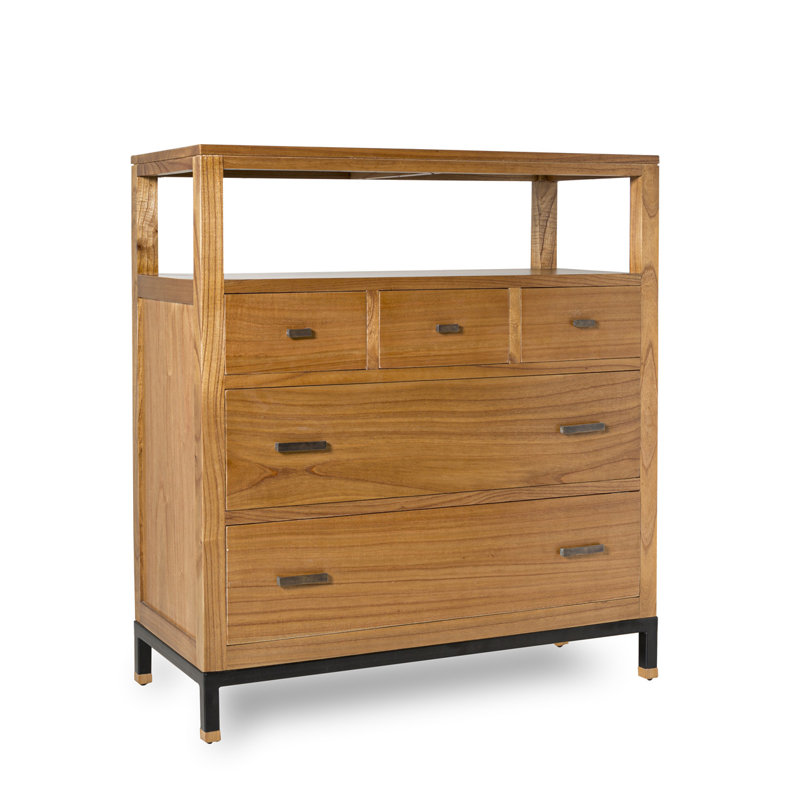 Madhu 100cm W 5 - Drawer Chest of Drawers