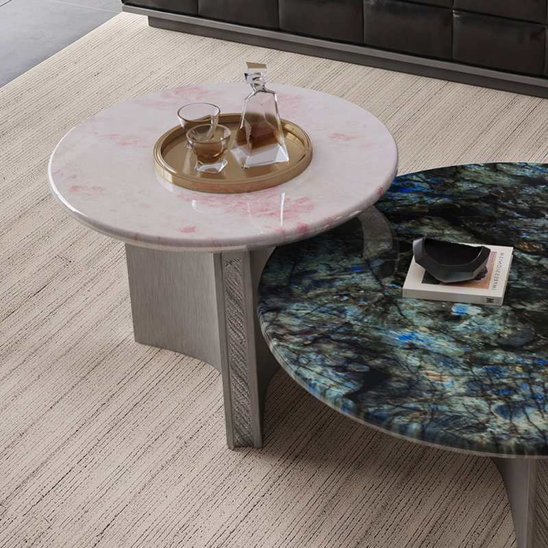 Holz, H 14,2 po x l 31,5 po x P 31,5 po, Vert/rose
