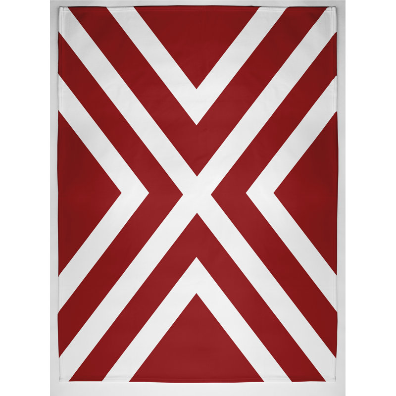 Zadie Plain Weave / Muslin Throw Blanket, Red