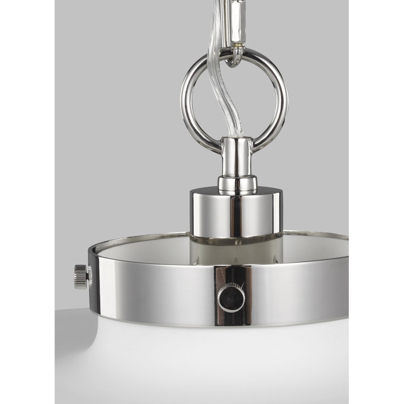 Wellfleet 1 - Light Pendant, Polished Nickel, Midnight Black