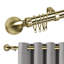 Wall Mounted Adjustable Sustainable Single Curtain Rod Set with Finial-1342355421-1342355420