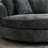 Upholstered Barrel Chair With Ottoman-100891574