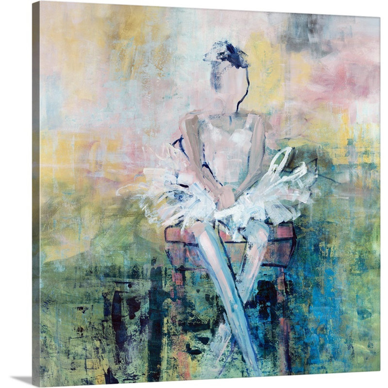 « dancer pensées », peinture sur toile, Toile tendue, H 12 po x l 12 po x p 1,25 po