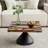 Square Wood Epoxy Dining Table Top 35"-1448687680