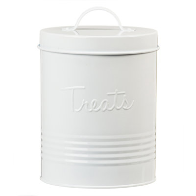 10 Strawberry Street Retro  Treat Canister, White