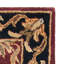Tapis rouge / noir en laine touffeté à la main Cranmore-19260399