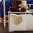 Nantucket Wooden Storage Bench with Three Bins-9598583