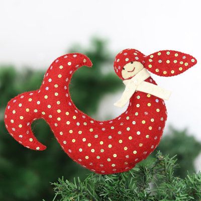 7.75'' Handmade Plaid Holiday Shaped Ornament