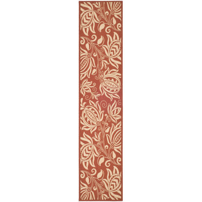 Tapis d'intérieur / extérieur à motif floral Courtyard Performance