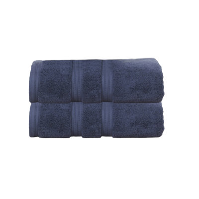 Ensemble de serviettes de bain 100% coton Elegant Essentials 550GSM Zero Twist (ensemble de 2) - 27 po x 54 po