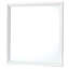 Miroir stratifié blanc - Radiant, verre basse image moderne, stratifié de qualité, transparent, 36 x 2 x 36 po, 25 lb