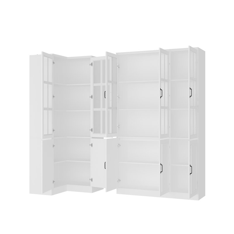 L-Sharped Corner Pantry Cabinet