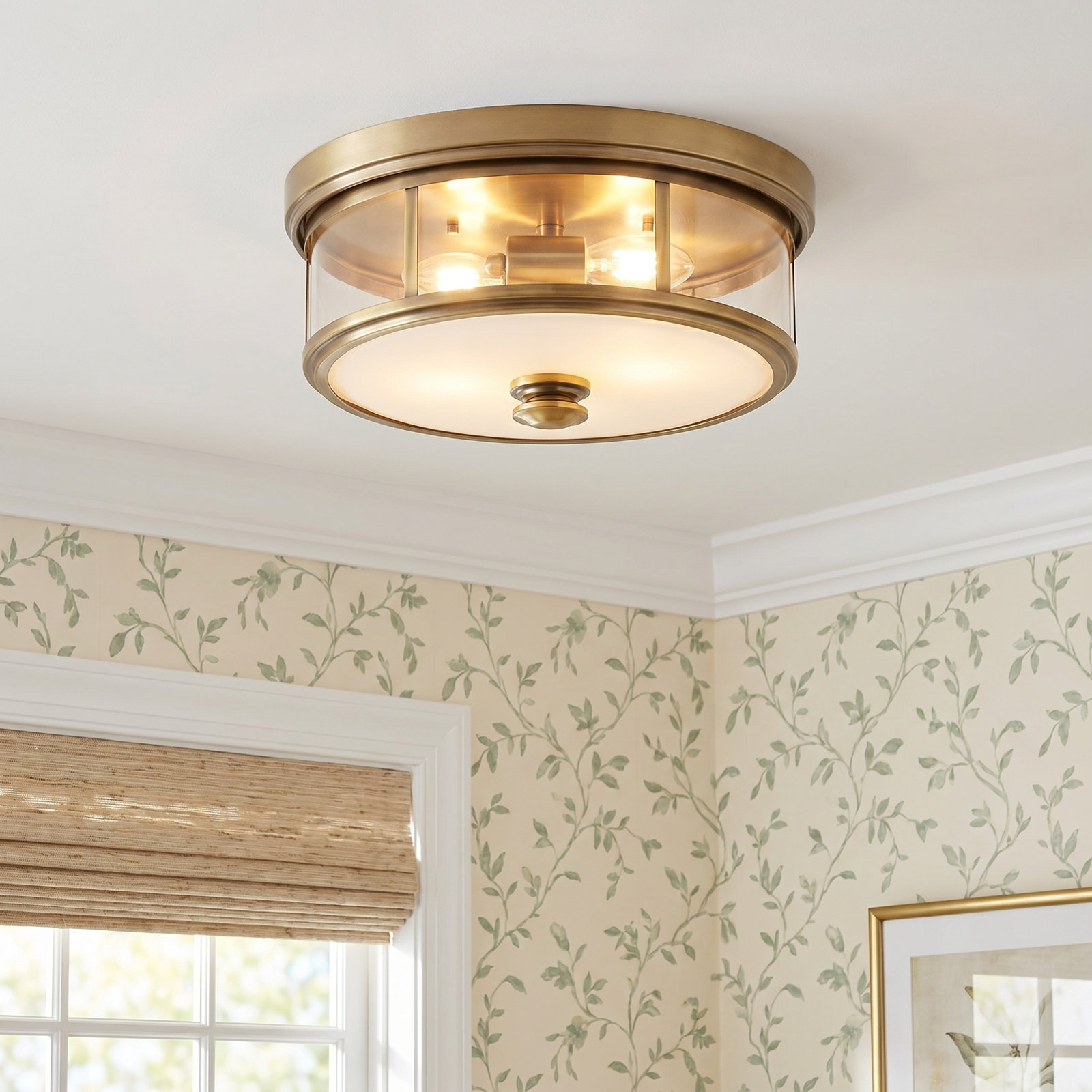 Everlee 2 Light Glass Flush Mount