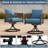 7-Pieces Wicker Steel Dining Sets-517140360