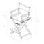 Chaise de réalisateur pliante Craighead-22843719-22843717