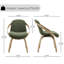 Chaise de bureau pivotante rembourrée 360 degrés-44419256