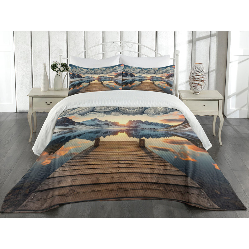 Polyester Coverlet, Queen Coverlet + 2 Standard Shams