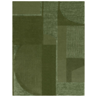 Mesmer Hand-Tufted Geometric Wool Rug