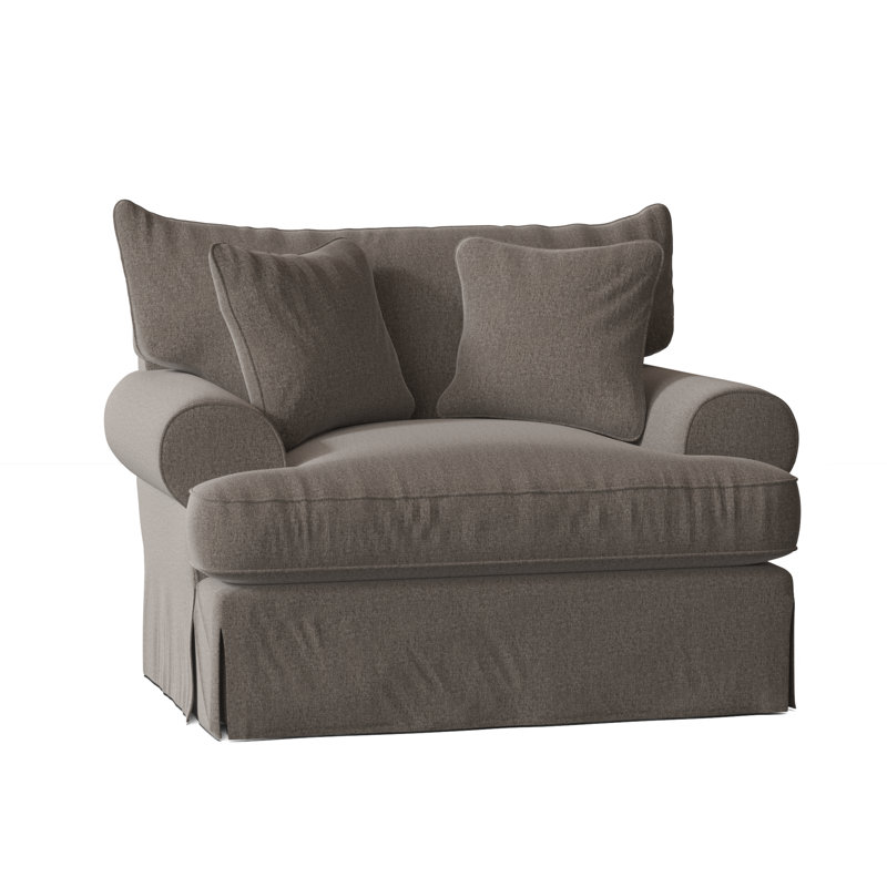 Chalkline Upholstered Armchair, Craftwood 42 Gray Performance Chenille, Yes