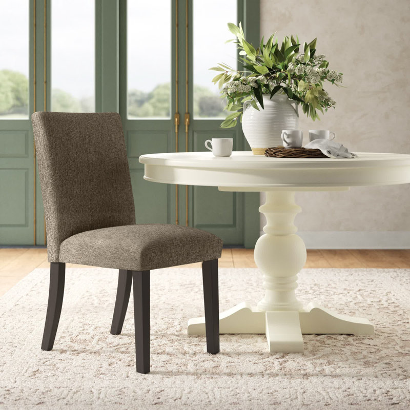 Benson 20'' H Upholstered Side Chair, Milsap Granite Sustain® Tweed