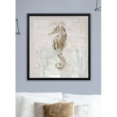 Hippocampe en marbre doux - impression