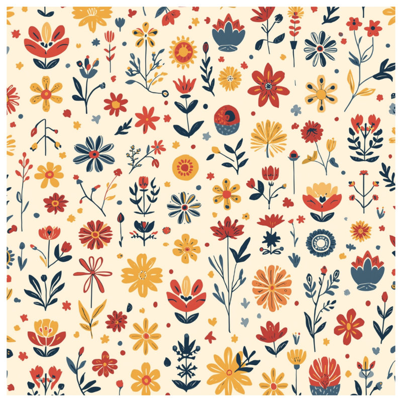 Tapis de bain Floral, L 34 po x L 21 po