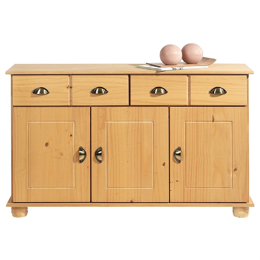 Sideboard Castaneda aus Massivholz 116 cm