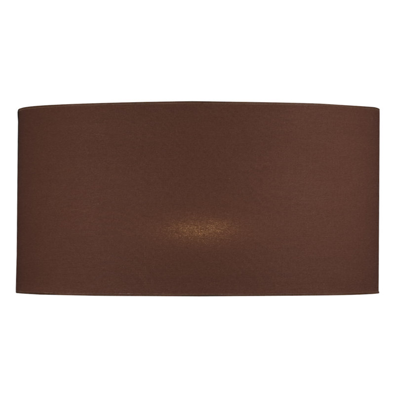 Renteria 24cm H Fabric Drum Lamp Shade, Grey Brown