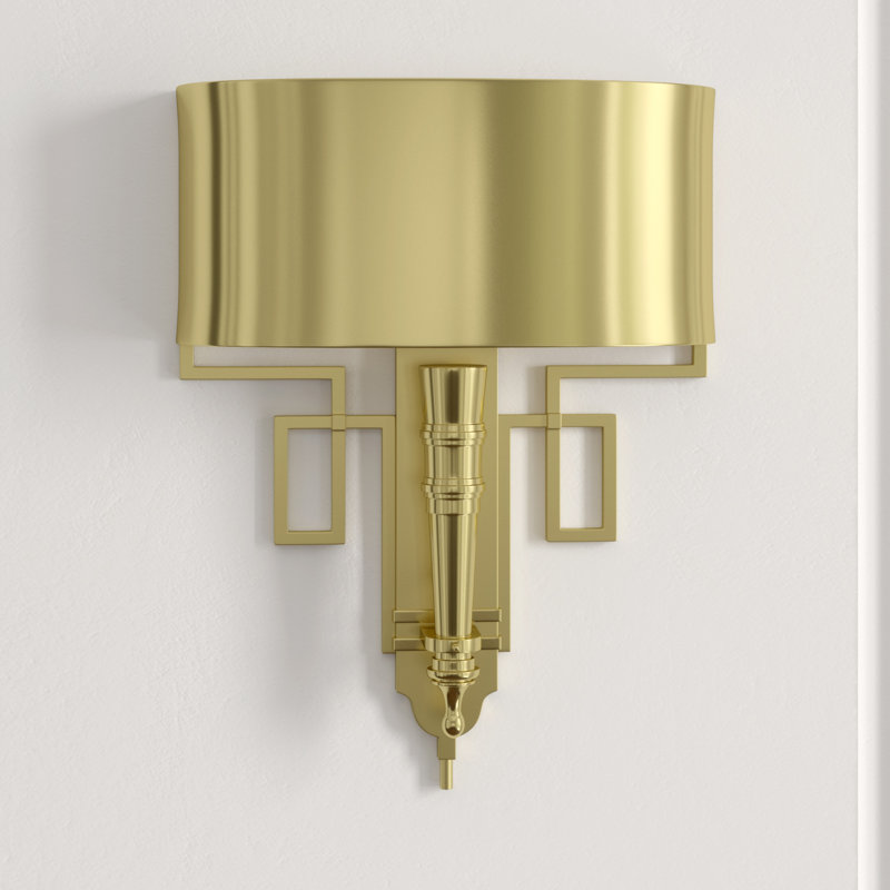 Torch Sconce 1-Light Wallchiere, Antique Brass, Hardwired