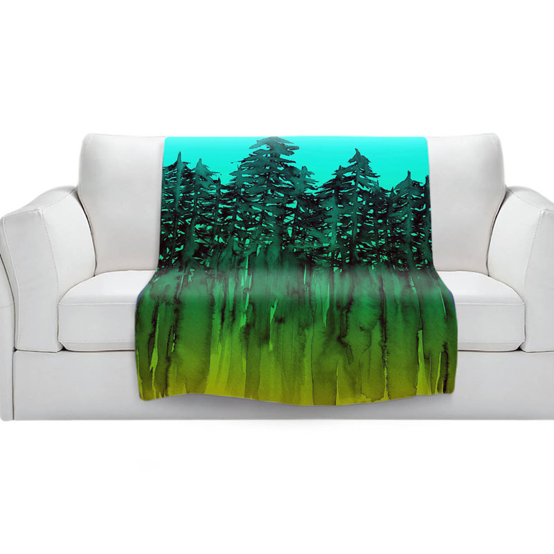 Hand Woven Throw Blanket, 51" W x 60" L