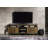 Ensata II Rustic Oak & Black Finish TV Stand