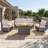 6-Piece Outdoor Rattan Modern Garden Fire Pit Set With Sofa, Swivel Chairs And Ottomans-495958239-495958232