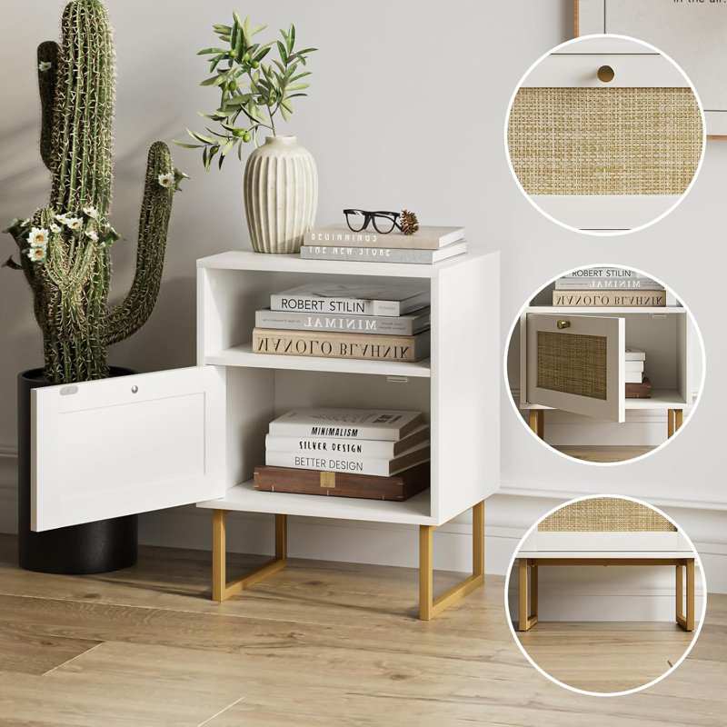 Allix 40cm W Bedside Table