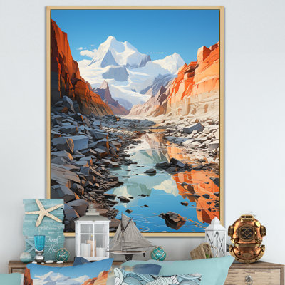 " Winter Glacier Landscape In Canada III "