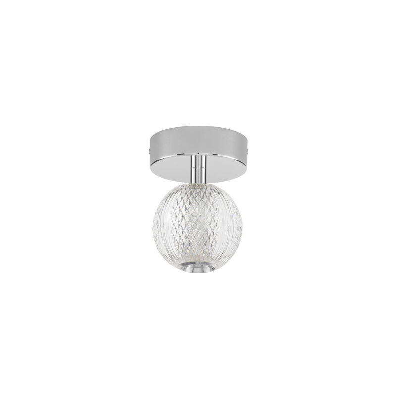 BRILLE Glass LED Semi Flush Mount