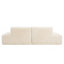 Canapé modulaire surdimensionné de 90,0 po, canapé-lit spacieux entièrement rembourré et rembourré de mousse pour le salon, conception adaptée aux personnes âgées, combinaison de 2 PC gratuite, aucun assemblage requis-2100414125