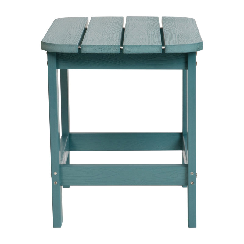 Table d'appoint Balasi en résine de polyester toutes saisons Adirondack, Écume de mer