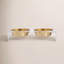 Clear Elevated Feeder with Gold Bowls-742289394-678568965