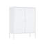 Armoire d'appoint en métal 32 po Naomi en blanc-953145046