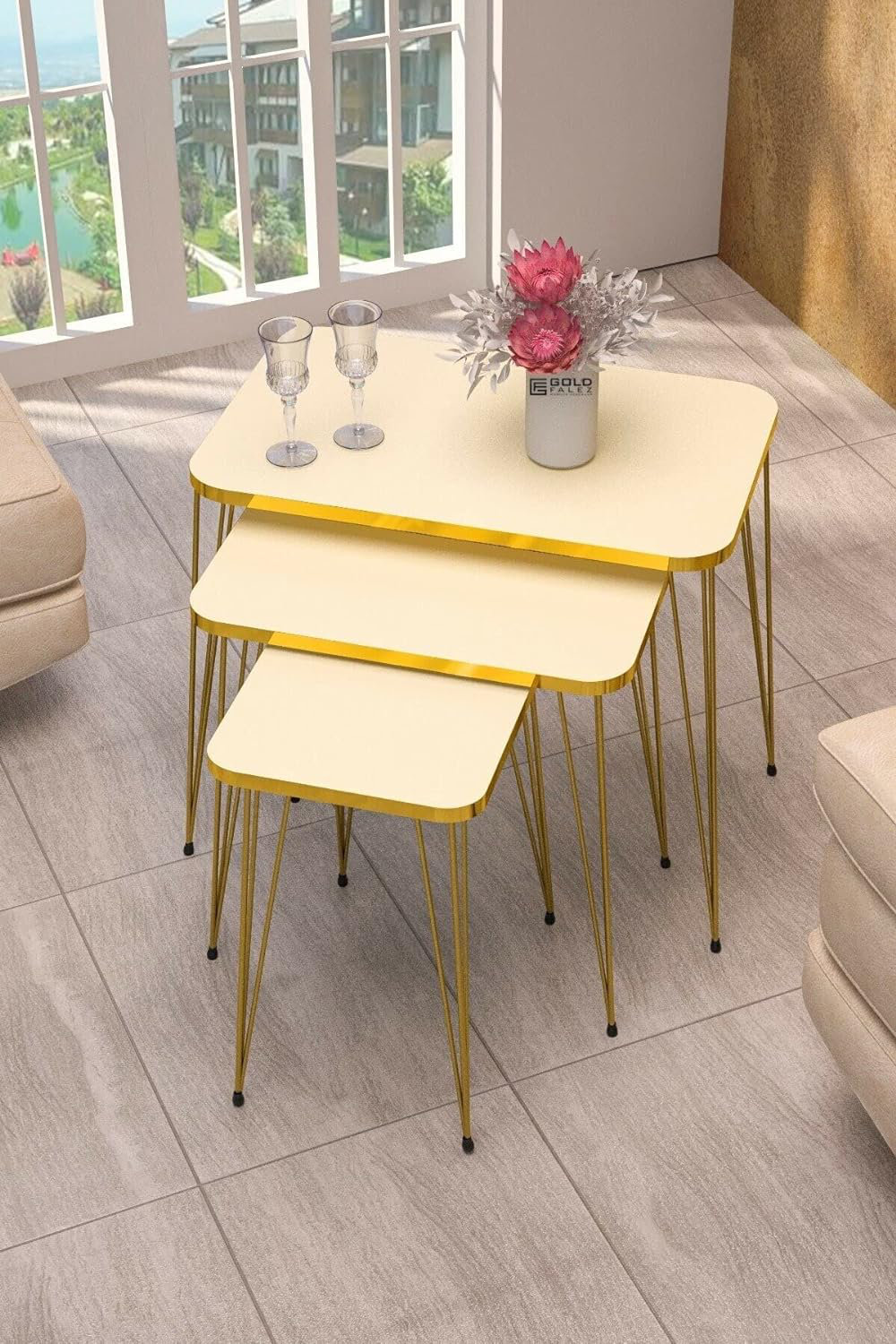 Mercer41 Johnia 4 Piece Coffee Table Set | Wayfair